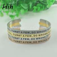 Custom New Trend Product Jewelry Polishing Brush Engraved Cuffs Wholesale Spiritual Products